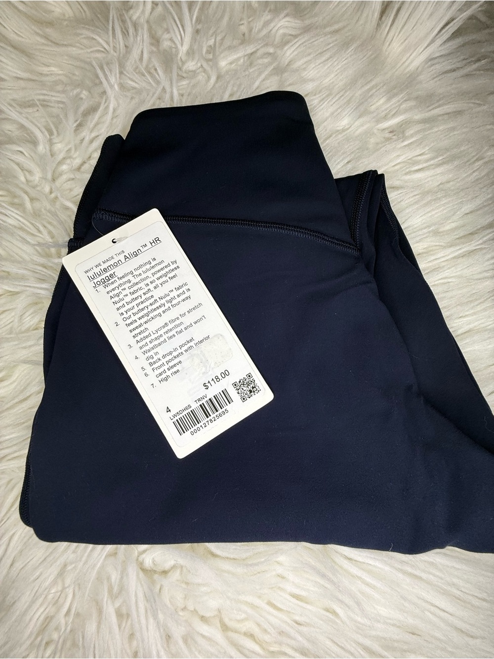 Lululemon align joggers Sz 4 try navy